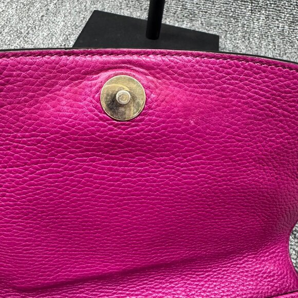 GUCCI Soho Chain Pink Leather Shoulder Bag 599-081125 - Picture 13 of 14